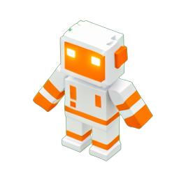 Astronaut (Voxel) - 256x256 pixel art sprite