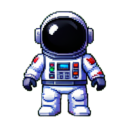 Astronaut - 256x256 pixel art sprite