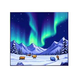 Aurora Wisp Trail — 256×256 pixel art sprite