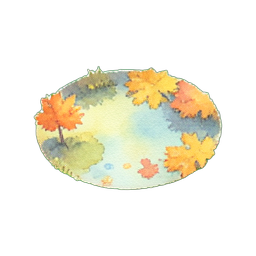 Herbstteich klein — 256×256 Pixel-Art-Sprite