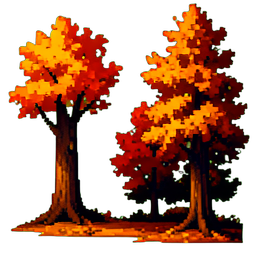 Autumn Woods - 256x256 pixel art sprite