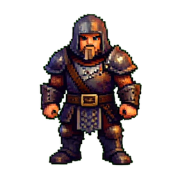 Bárbaro Hacha — sprite pixel art 256×256