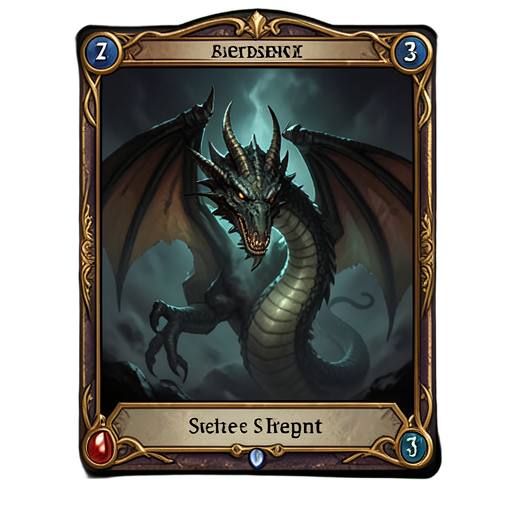 Azure Serpent Dragon — 512×512 pixel art sprite