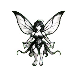 Baby Fairy Sprite — 256×256 pixel art sprite