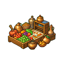 Tablero de ajedrez incrustado — sprite pixel art 256×256