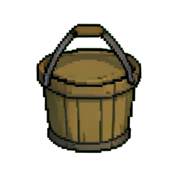 Seau à appâts — sprite pixel art 256×256