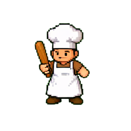 Baker (16-Bit) - 256x256 pixel art sprite