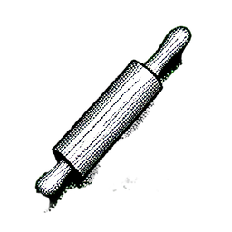 Bäcker (1-Bit) — 256×256 Pixel-Art-Sprite