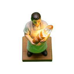 Baker (HD-2D) - 256x256 pixel art sprite