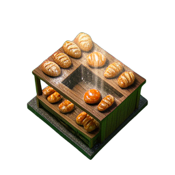 Bäckerei (HD-2D) — 256×256 Pixel-Art-Sprite