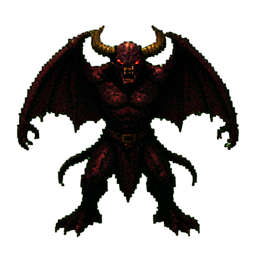 Démon Balor — sprite pixel art 256×256