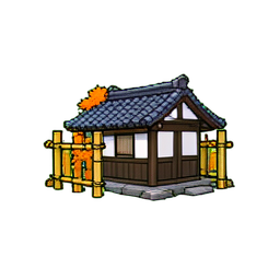 Section de Clôture de Bambou (Cinématique) — sprite pixel art 256×256