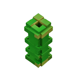 Bamboo (Voxel) - 256x256 pixel art sprite