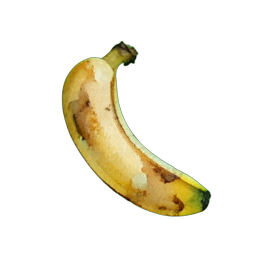 Bananen (Atmosphärisch) — 256×256 Pixel-Art-Sprite