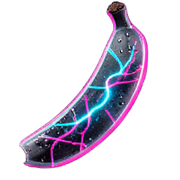 Banana (Cyberpunk) - 256x256 pixel art sprite