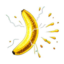 Banana (VFX) - 256x256 pixel art sprite