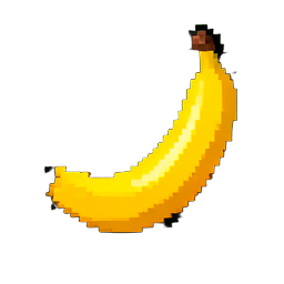 Banana - 256x256 pixel art sprite