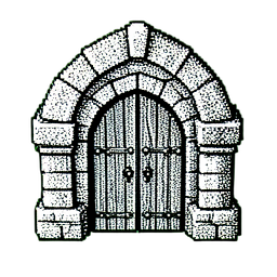 Banco (1-Bit) — sprite pixel art 256×256