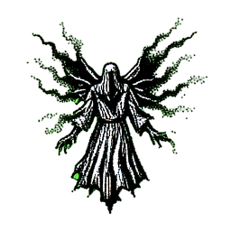 Banshee (1-Bit) — 256×256 Pixel-Art-Sprite