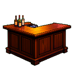 Bar Counter - 256x256 pixel art sprite