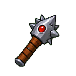 Barbarischer Warlord (16-Bit) — 256×256 Pixel-Art-Sprite