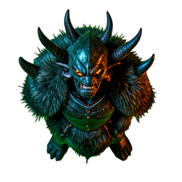 Barbarian Warlord (Cinematic) - 256x256 pixel art sprite