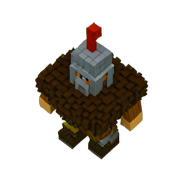 Barbarian Warlord (Voxel) - 256x256 pixel art sprite