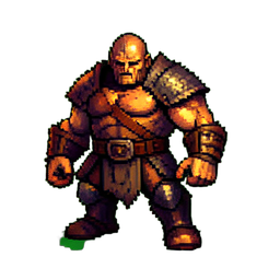 Barbarian Warlord — sprite pixel art 256×256