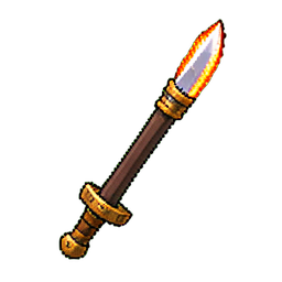 Bardiche-Langschwert (Pixelkunst) — 256×256 Pixel-Art-Sprite