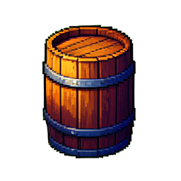Barrel - 256x256 pixel art sprite