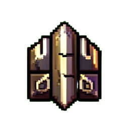 Schutzskill-Symbol — 256×256 Pixel-Art-Sprite