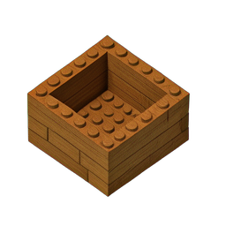 Cesta (Voxel) — sprite pixel art 256×256