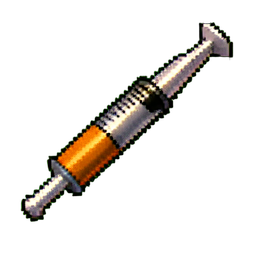 Seringue d'application — sprite pixel art 256×256