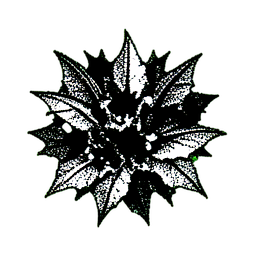 Bat Swarm (1-Bit) - 256x256 pixel art sprite