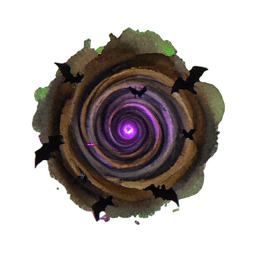 Bat Swarm (Atmospheric) - 256x256 pixel art sprite