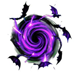 Bat Swarm (VFX) - 256x256 pixel art sprite