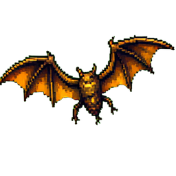 Fledermaus-Schwarm Pixel Art (Sprite) — 256×256 Pixel-Art-Sprite