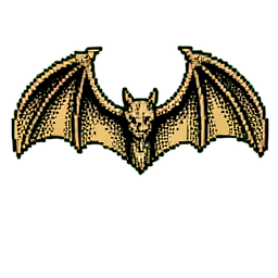 Guirlande d'ailes de chauve-souris — sprite pixel art 256×256