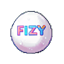 Bomba de baño burbujeante — sprite pixel art 256×256
