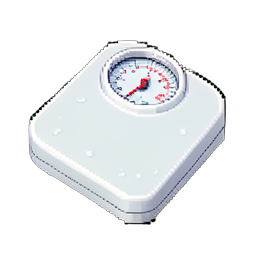 Balança de banheiro digital — sprite pixel art 256×256