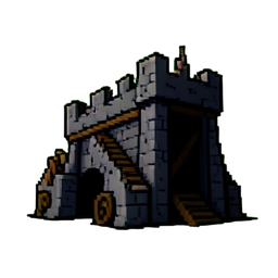 Toit de marteau — sprite pixel art 256×256