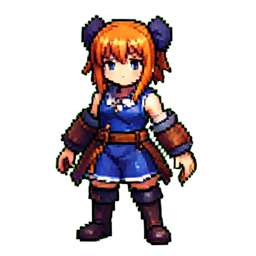 Kriegsmaid — 256×256 Pixel-Art-Sprite