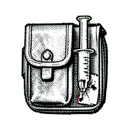 Médico de Batalha (1-Bit) — sprite pixel art 256×256