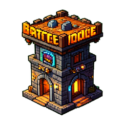 Kampfturm — 256×256 Pixel-Art-Sprite