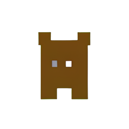 Guerreiro urso (Baixa resolução) — sprite pixel art 256×256