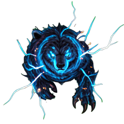 Bear Warrior (VFX) - 256x256 pixel art sprite