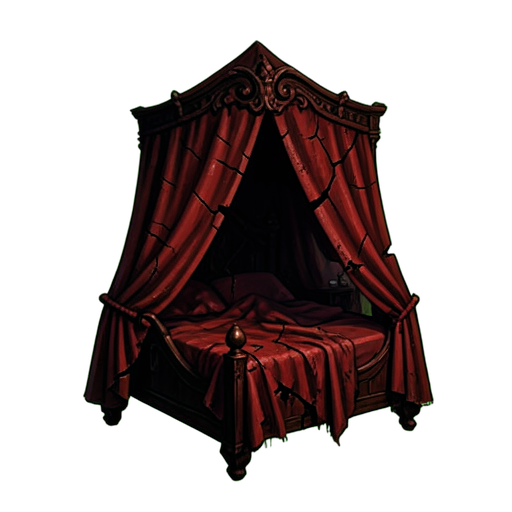 Toldo do Quarto Rasgado — sprite pixel art 512×512