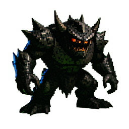 Beobachterauge-Tyrann — 256×256 Pixel-Art-Sprite