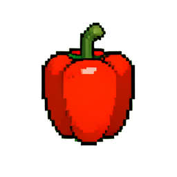 Pimentão — sprite pixel art 256×256