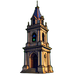 Bell Tower - 256x256 pixel art sprite